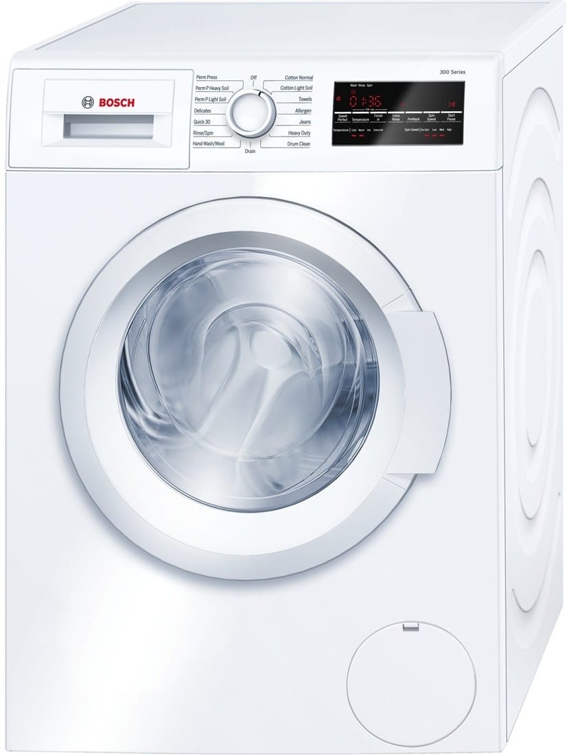 Bosch Wat28400uc 24 Inch Front Load Washer With Quick Wash Allergen Cycle Automatic Wash Snag Free Drum 15 Total Cycles Anti Vibration Design 16 Towel Capacity 1 400 Rpm Ada Compliant And Energy Star