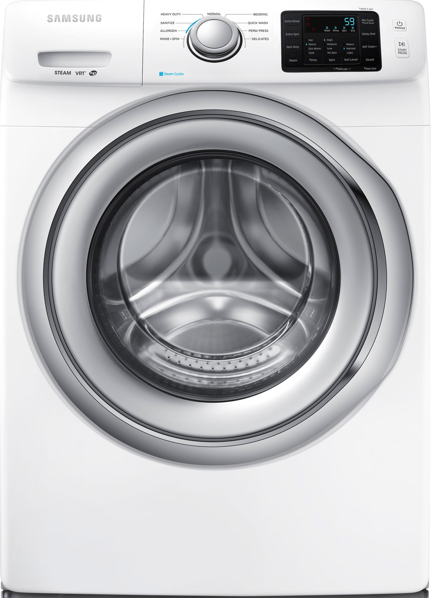Samsung DV42H5200EW 27 Inch Electric Dryer with Steam Technology