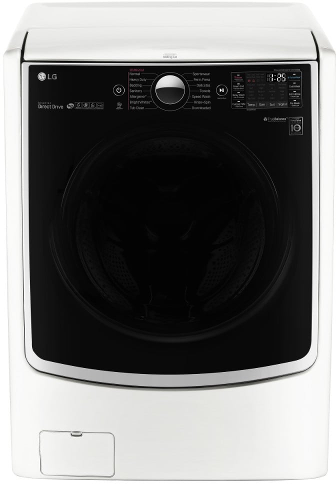 LG WD100CW 27 Inch 1.0 cu. ft. Twin Wash Pedestal Sidekick Washer White