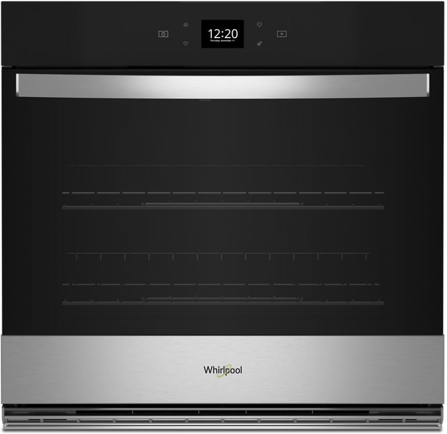 WCE77US0HS Whirlpool 30 Electric Ceramic Glass Cooktop - Black with  Stainless Trim and Knobs