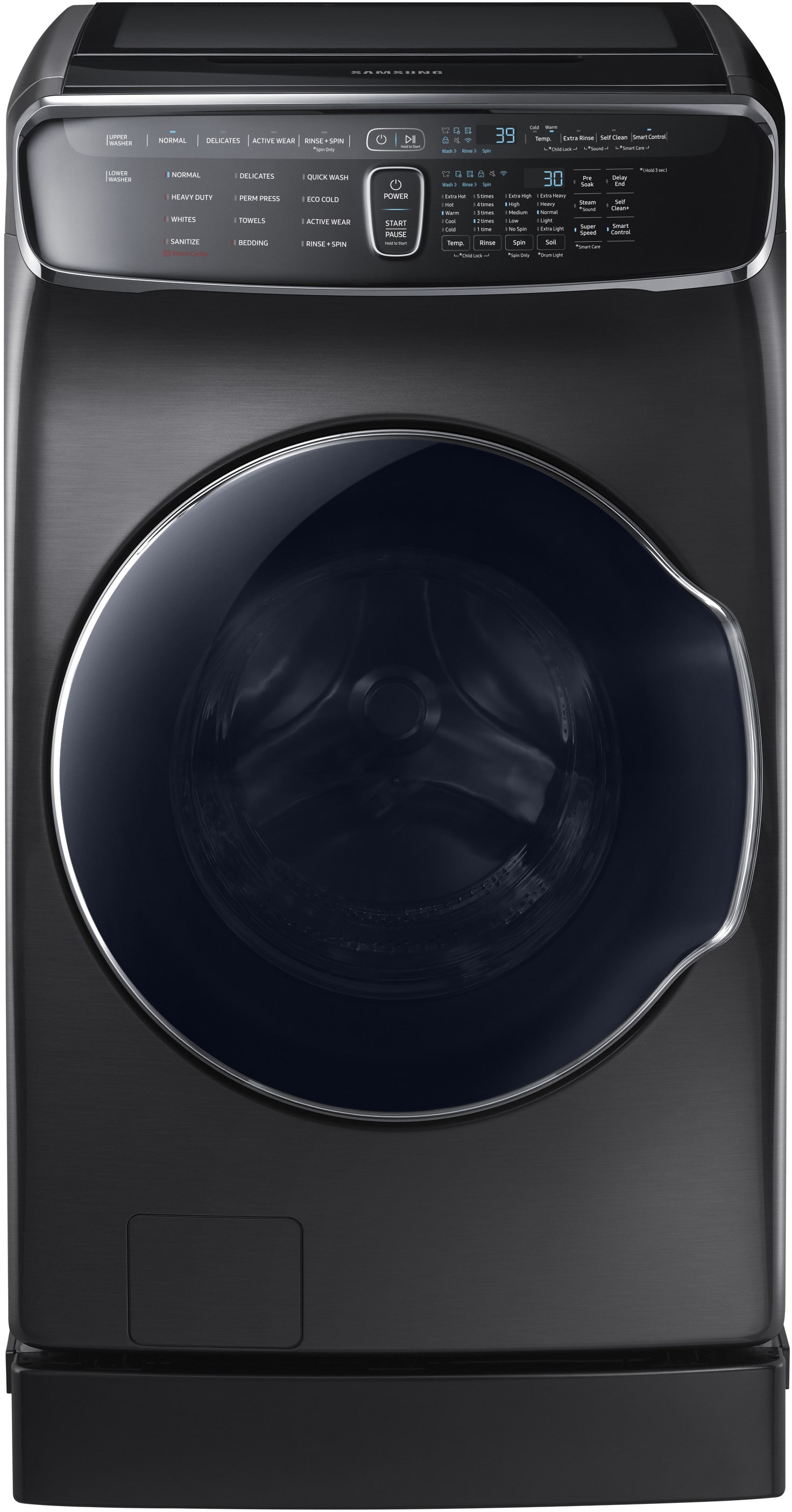 Samsung Dve60m9900v 27 Inch Flexdry Electric Smart Dryer With Multi Steam Super Speed Wi Fi Connectivity Sensor Dry Drying Rack 16 Dry Cycles Wrinkle Prevent Anti Static Option Smart Care And 7 5 Cu Ft Capacity