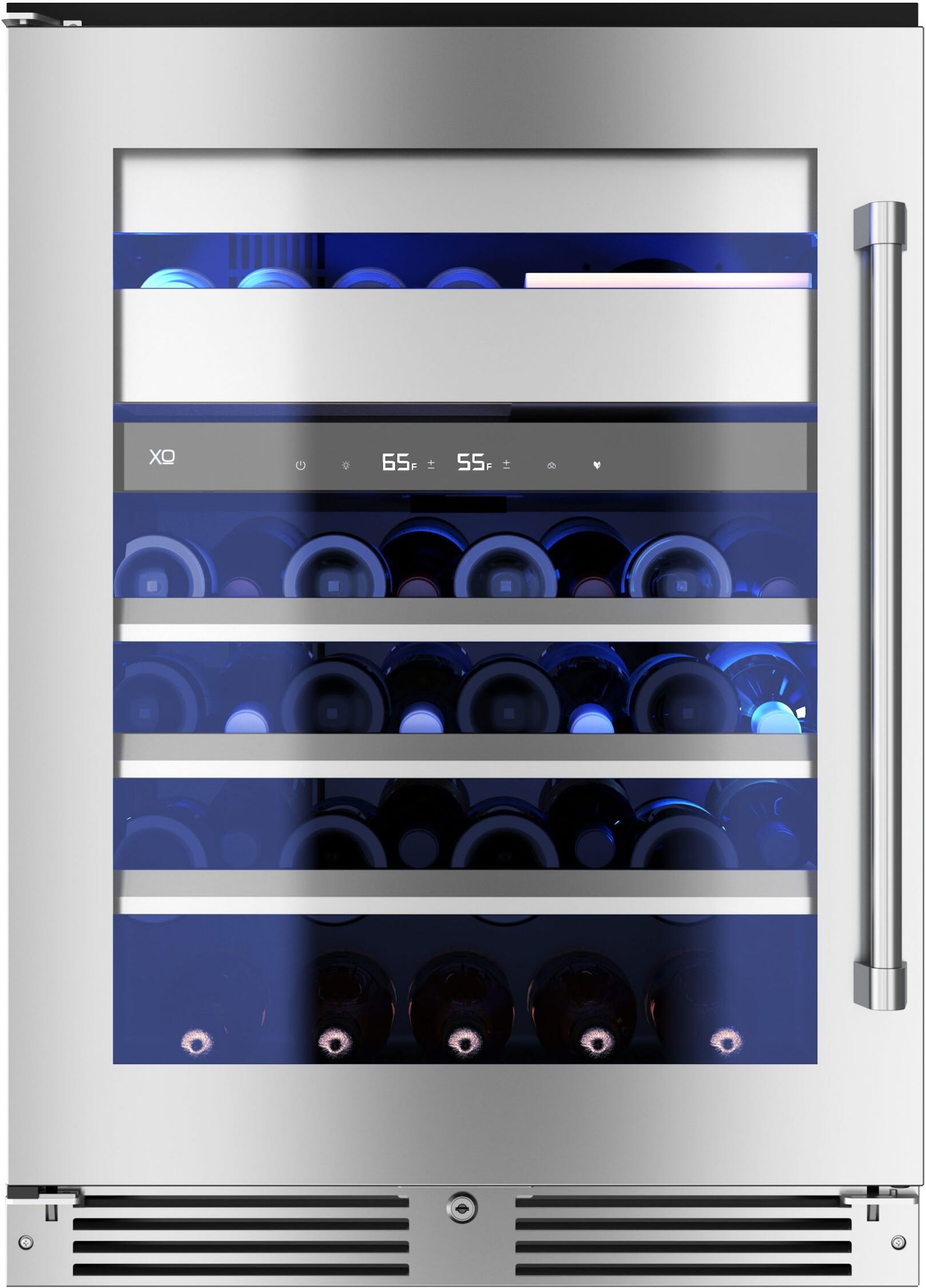 24 Inch Undercounter Dual Zone Wine and Weed Preservation System