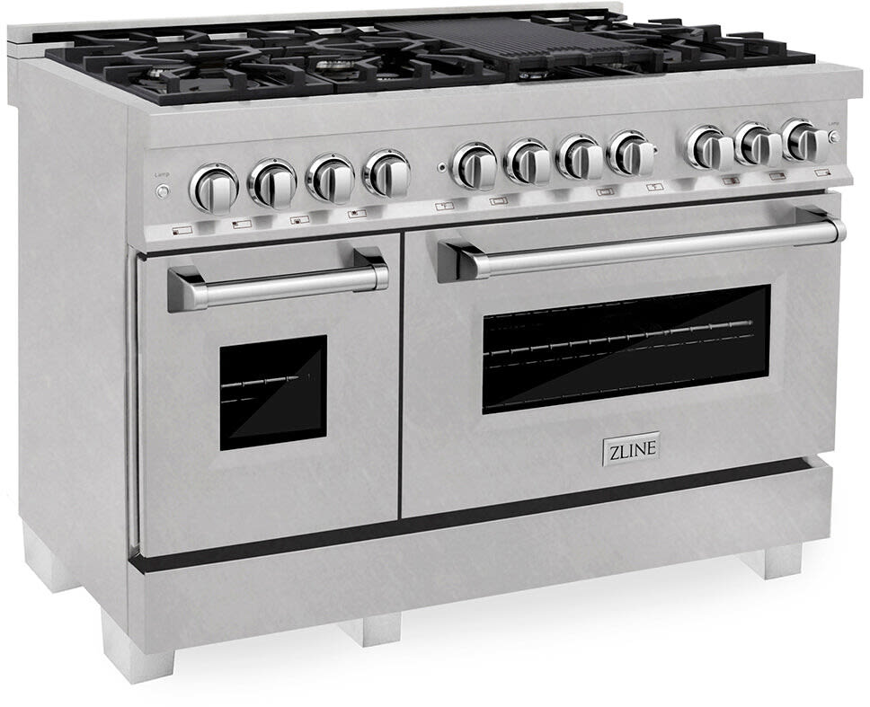 48 Inch Pro-Style Double Oven Dual Fuel Range