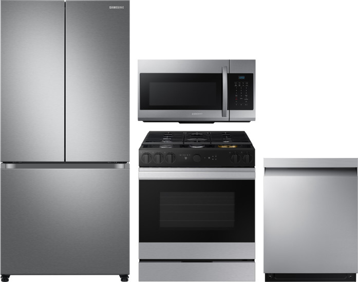 Collage of RF18A5101SR, NSG6DG8500SR, DW80CG5450SR, ME17R7021ES