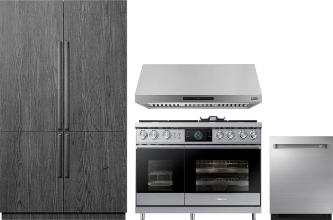 Collage of DRF485300AP, DOP48C96DLS, DHD48U990CS, DDW24M999US