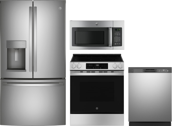Collage of GFE28GYNFS, GRS500PVSS, GDF510PSRSS, JNM3163RJSS