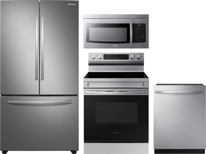 Collage of RF28T5021SR, NE63A6311SS, DW80R7061US, ME16K3000AS
