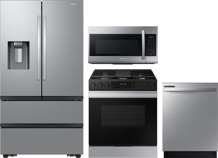 Collage of RF26CG7400SR, NSG6DG8300SR, DW80CG4021SR, ME19R7041FS