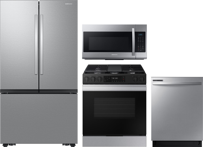 Collage of RF32CG5100SR, NSG6DG8300SR, DW80CG4021SR, ME19R7041FS