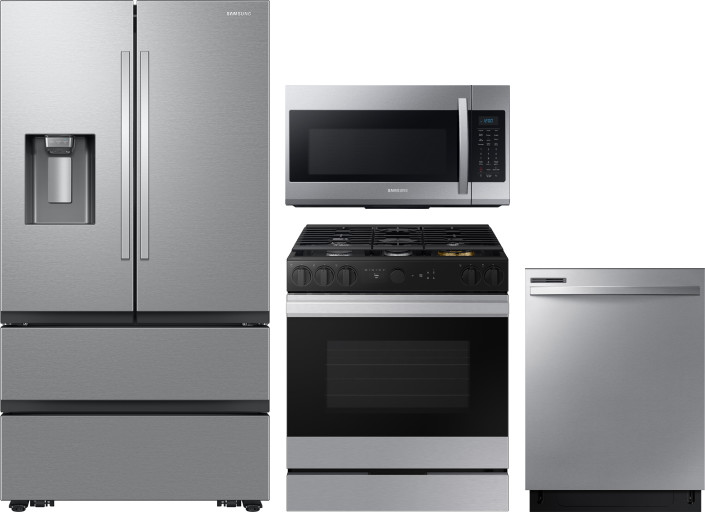 Collage of RF26CG7400SR, NSG6DG8700SR, DW80CG4021SR, ME19R7041FS