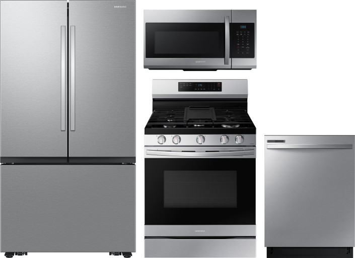 Collage of RF32CG5100SR, NX60A6511SS, DW80CG4021SR, ME17R7021ES