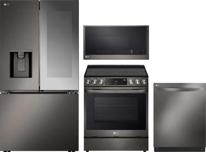 Black stainless store steel appliance bundle