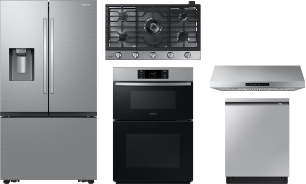 Collage of RF27CG5400SR, NA36N6555TS, NK36N7000US, NQ70CG700DSR, DW80B7070US