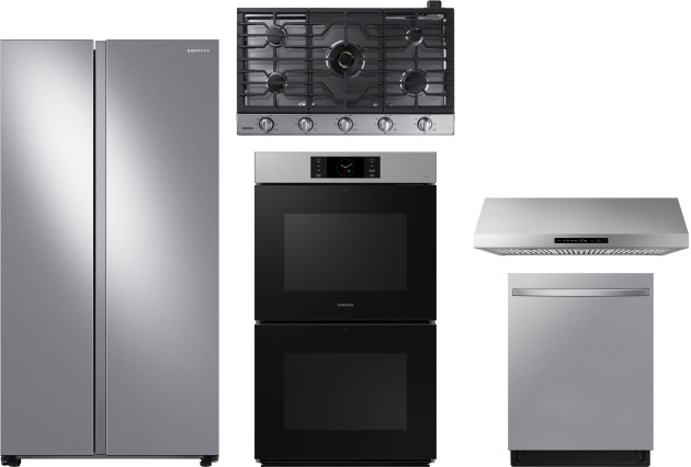 Collage of RS28A500ASR, NA36N7755TS, NK36N7000US, NV51CG700DSR, DW80CG5451SR