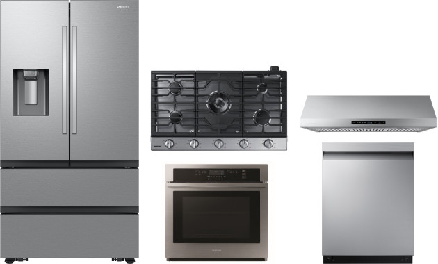 Collage of RF26CG7400SR, NA36N6555TS, NV51T5511SS, DW80CG5450SR, NK36N7000US