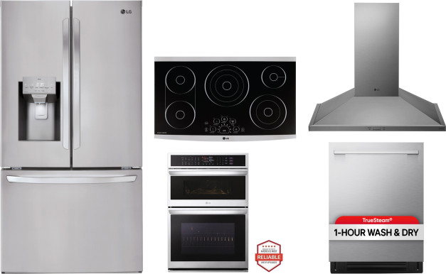 Collage of LRFS28XBS, LSCE365ST, WCEP6427F, LDNTH753S, HCED3615S