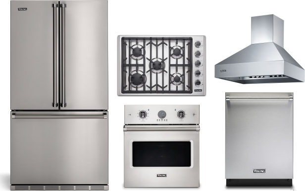 Collage of RVFFR336SS, VGSU53015BSS, VSOE527SS, VDWU524SS, VCWH53048SS