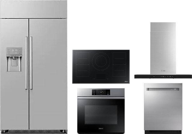 Collage of DRS425300SR, DTI36M977BB, DOB30M977SS, DHD36U990WS, DDW24M999US