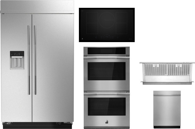JennAir JADOWRAPAK003 5 Piece Kitchen Appliances Package with Side