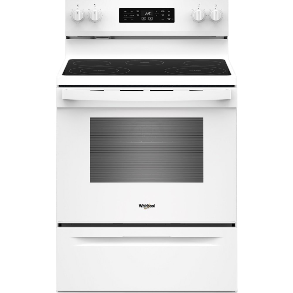 Whirlpool 30 Inch Freestanding Electric Range with 5.3 cu. ft. Capacity, White - YWFES4530SW