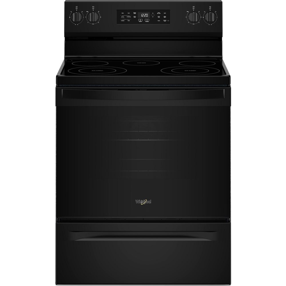 Whirlpool 30 Inch Freestanding Electric Range with 5.3 cu. ft. Capacity, Black - YWFES4530SB