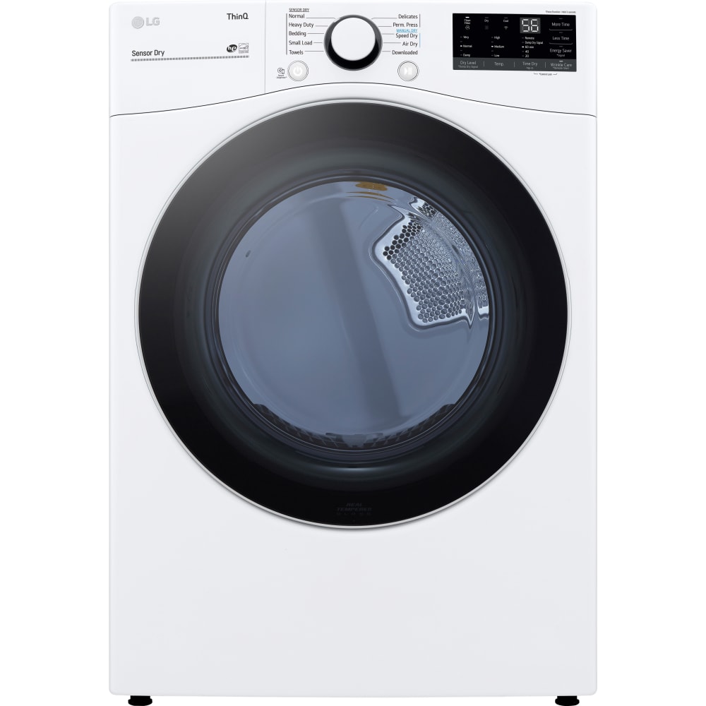 LG 7.4 cu ft Stackable Vented Gas Dryer, White - DLG3601W