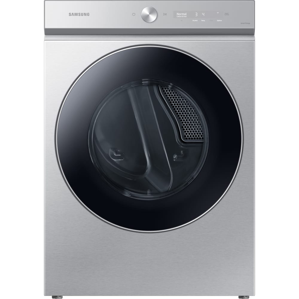 Samsung 7.6 Cu. Ft. Electric Steam Dryer, Silver Steel - DVE53BB8900TAC