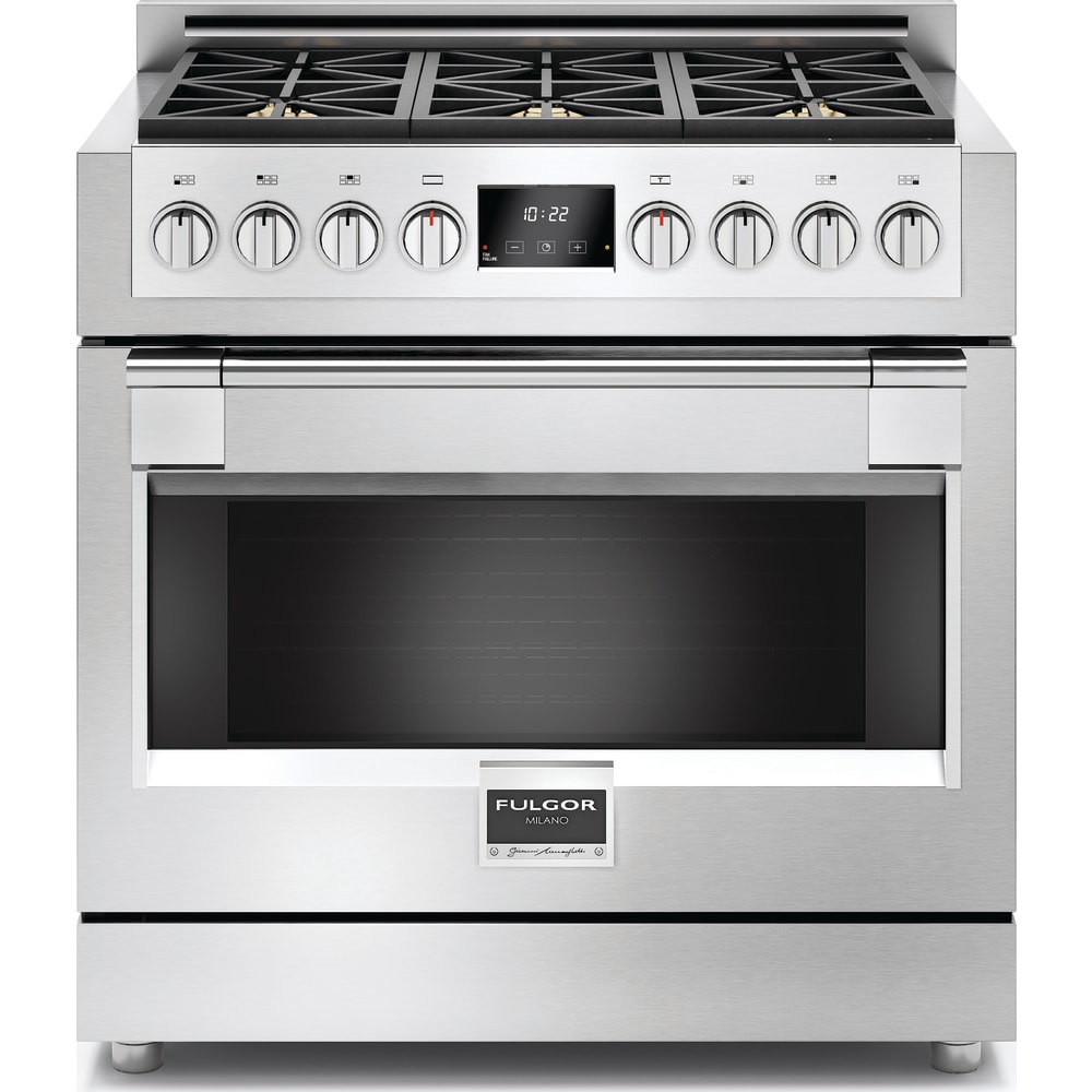 Fulgor Milano Sofia 36 Inch Professional Gas Range with 6 Burners, 5.2 cu. ft. Capacity, Stainless Steel