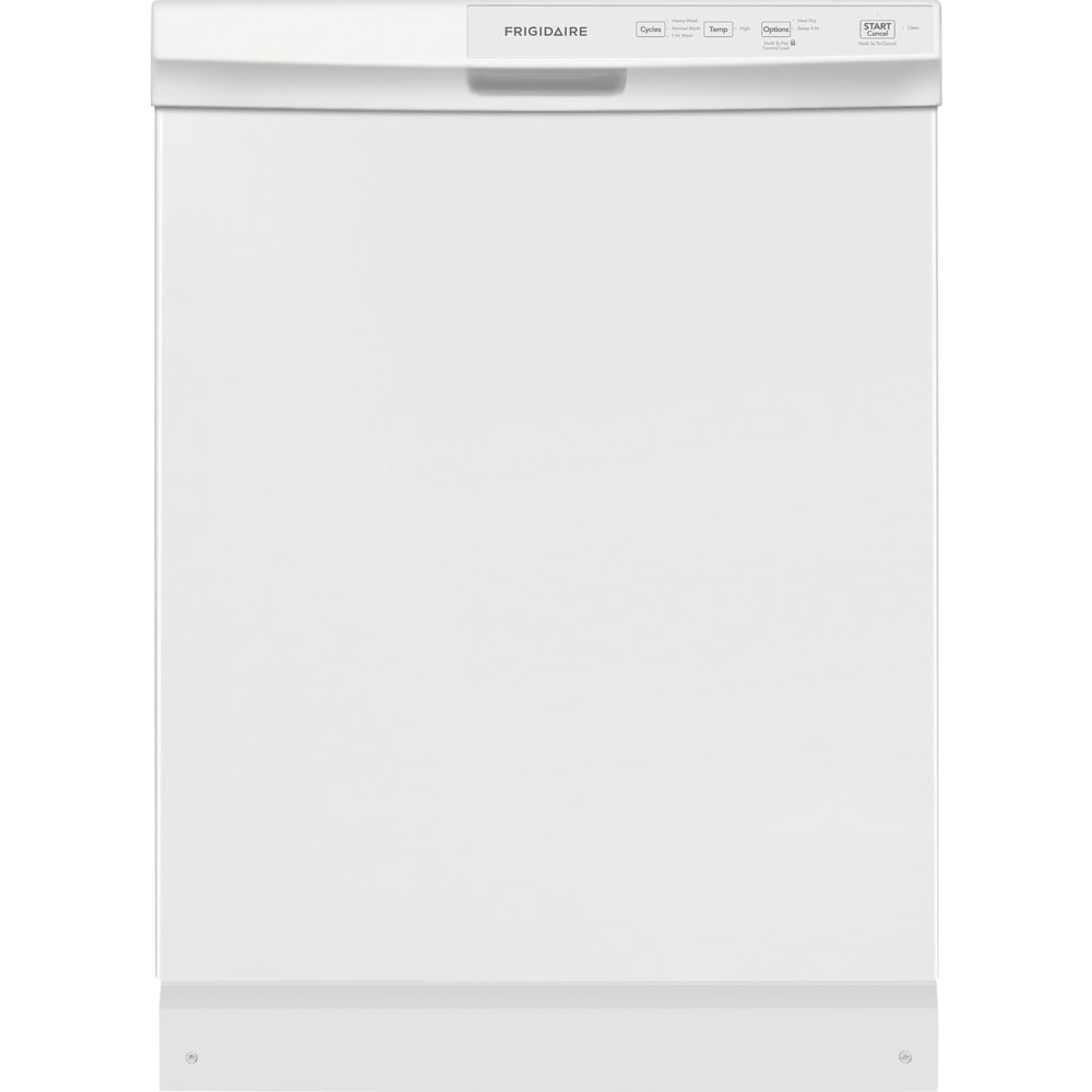 Frigidaire 24 Inch Built-In Front Control Dishwasher, White - FFCD2413UW