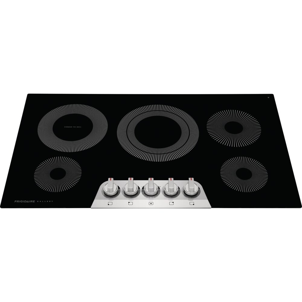 FRIGIDAIRE GALLERY 36 IN ELECTRIC BLACK 5 ELEMENT COOKTOP WITH EVEN TEMP - GCCE3670AS
