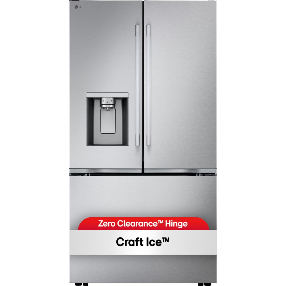 LG 24 cu. ft. Counter-Depth 3-Door French Door Refrigerator, PrintProof Stainless Steel