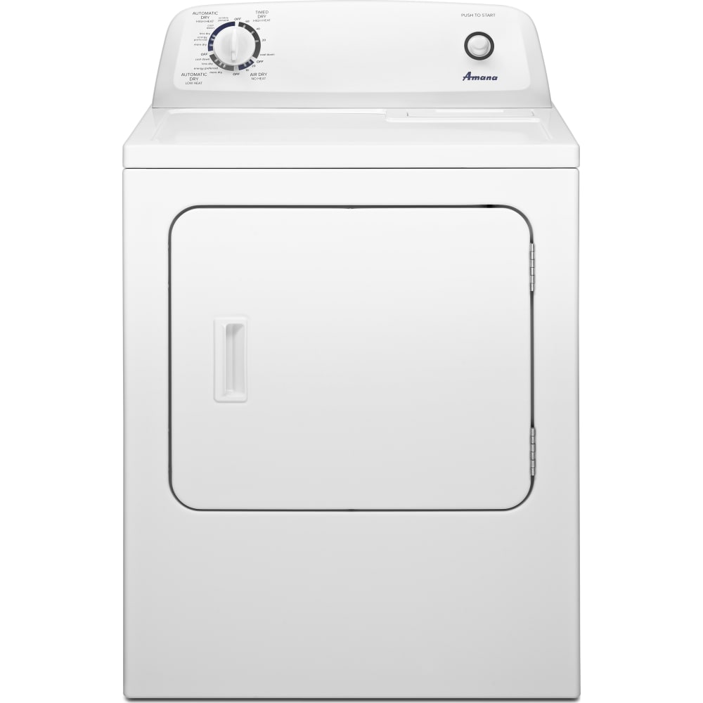 Amana 6.5 cu. ft. Front Load Electric Dryer with Automatic Dryness Control, White - YNED4655EW