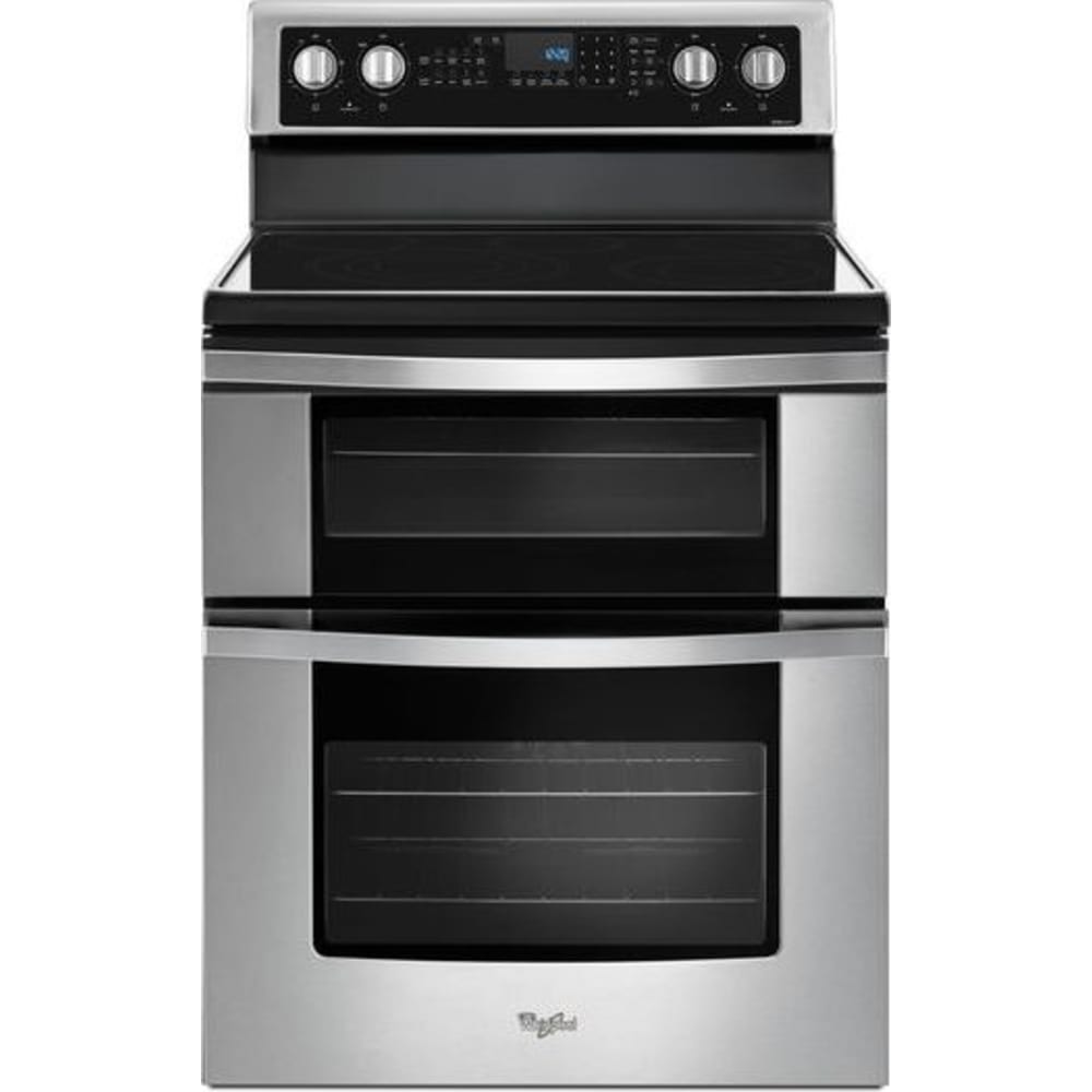 Whirlpool 30 Inch Electric Double Oven Range, Stainless Steel - YWGE745C0FS