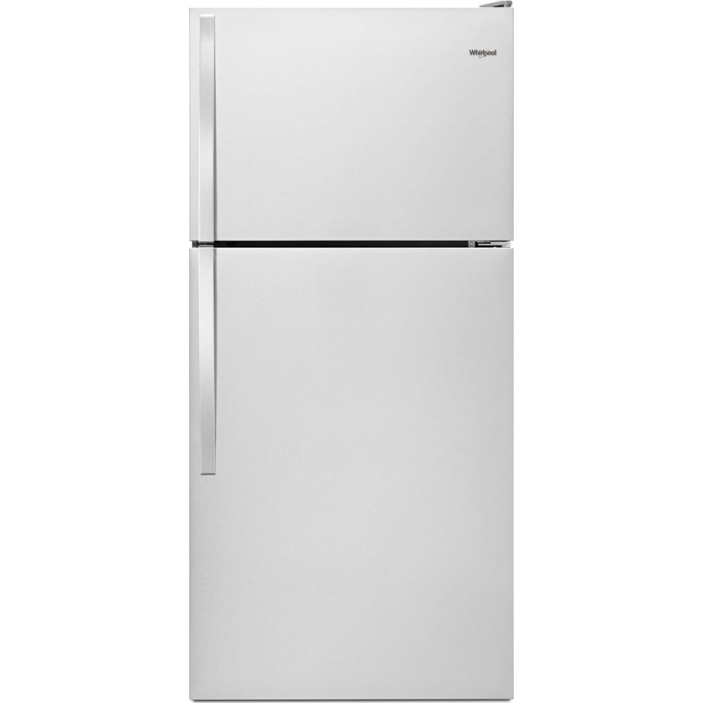 Whirlpool 30 Inch Top Freezer Refrigerator, 18.3 Cu. Ft., Monochromatic Stainless Steel - WRT148FZDM