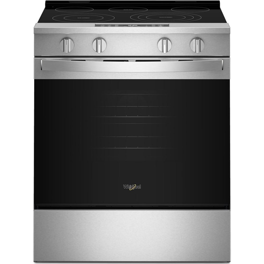 Whirlpool 30 Inch 5.3 Cu. Ft. Electric Range with Air Cooking, Stainless Steel - YWSES5030SZ
