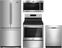 Maytag MFF2055FRZ 30 Inch French Door Refrigerator with FreshLock™ Crispers, Wide-N-Fresh™ Deli ...