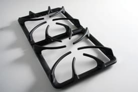 Matte Black Finish with Cast Iron Grates