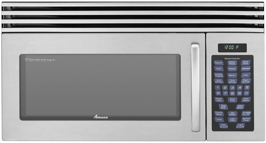 Amana Amv5164aas 30 Inch Over The Range Microwave Oven W 1 6 Cu Ft Amana Amv5164aas Main