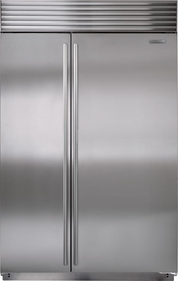 Sub Zero Bi48sidsth 48 Inch Built In Side By Refrigerator With Sub Zero Bi48sidsth Stainless Steel With Tubular Handles