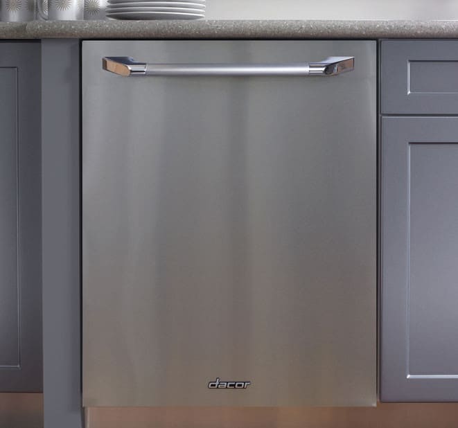 Dacor EDW24S Fully Integrated Dishwasher with 5 Wash Cycles, 3 Options