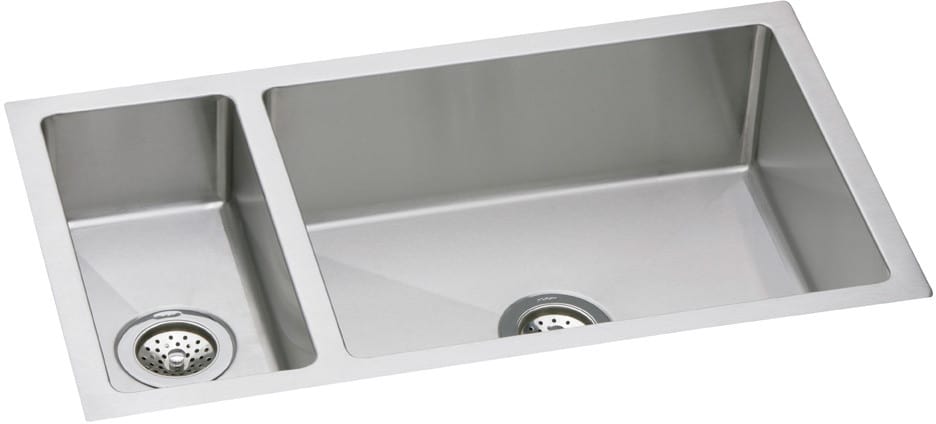 Elkay Efru3219 32 Inch Undermount Double Bowl Stainless Steel Sink Elkay Crosstown Collection Efru3219 Featured View