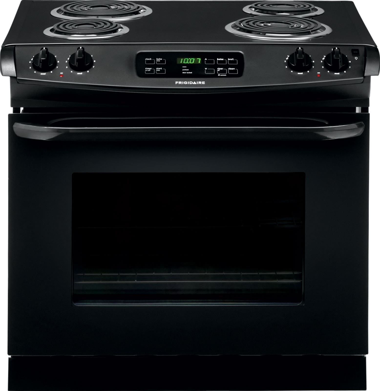 Frigidaire Ffed3015pb 30 Inch Drop In Electric Range With Multiple Frigidaire Ffed3015pb 30 Inch Drop In Electric Range With Multiple Broil Options And Ready Select Controls Self Clean 4 Coil Elements 6 Cu Ft