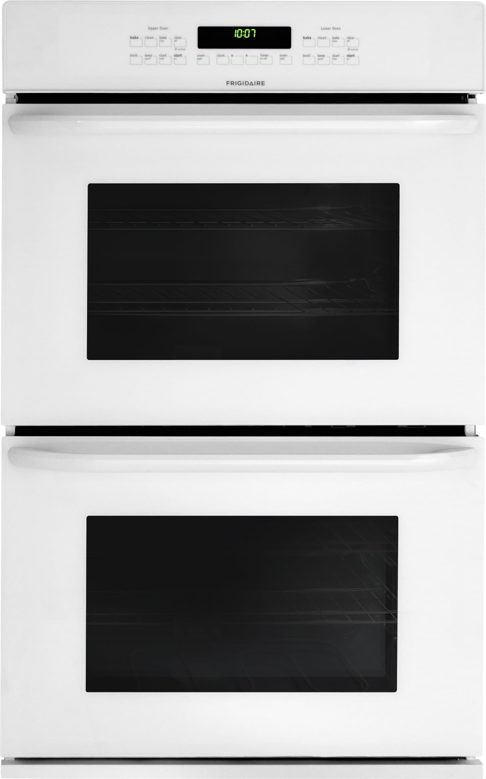 Frigidaire FFET2725PW 27 Inch Double Electric Wall Oven with 3.8 cu. ft.  Self-Clean Ovens, Delay Clean Option, Timed Cook Option, Keep Warm Setting,  ...