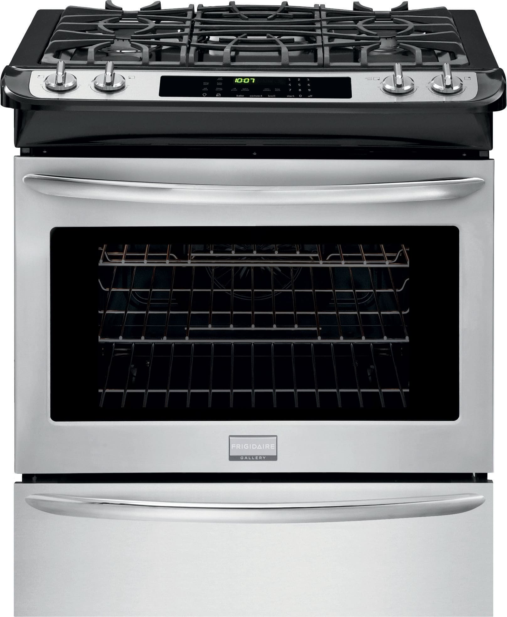 Frigidaire FGGS3065PF 30 Inch Slidein Gas Range with True Convection