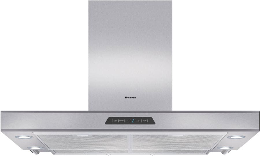 Thermador HDDW36FS 36 Inch Wall Mount Chimney Range Hood with 600 CFM
