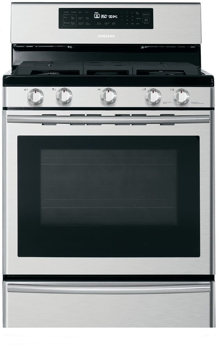 Samsung NX58H5650WS 30 Inch Freestanding Gas Range with 5 Sealed
