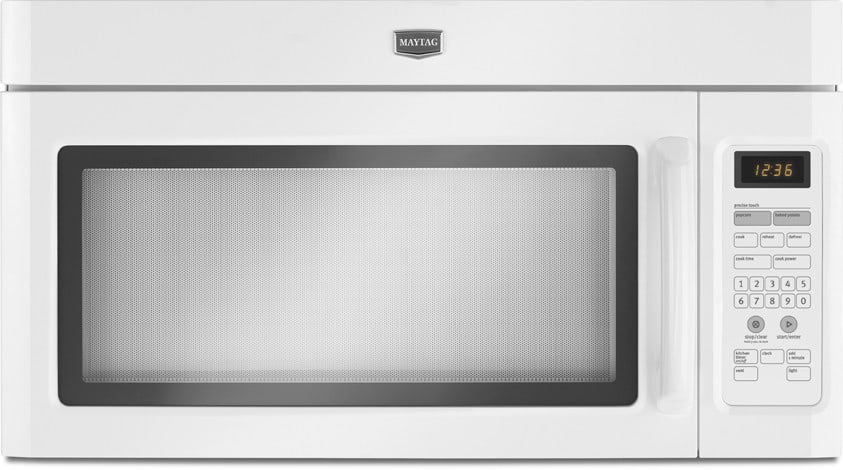 Maytag Mmv1164ww 1 6 Cu Ft Over The Range Microwave Oven With 220 Maytag Mmv1164ww White