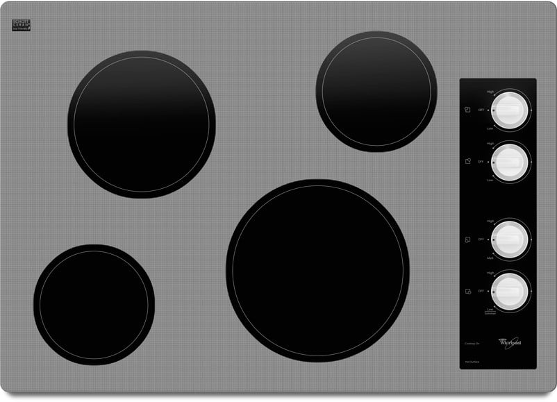 Whirlpool W5ce3024xw 30 Inch Smoothtop Electric Cooktop With 4 Whirlpool W5ce3024xw White