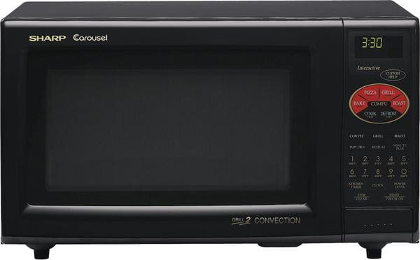 Sharp R820bk 0 9 Cu Ft Countertop Microwave Oven With 900 Cooking Sharp R820bk Black