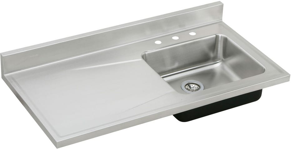 48 inch long double basin kitchen sink